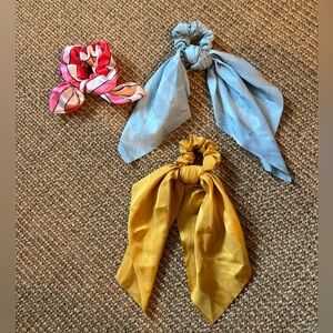 Anthropologie Hair Ties with Scarf Detailing